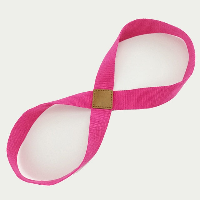 8-Shaped Yoga Stretch Strap for Pilates and Fitness Training