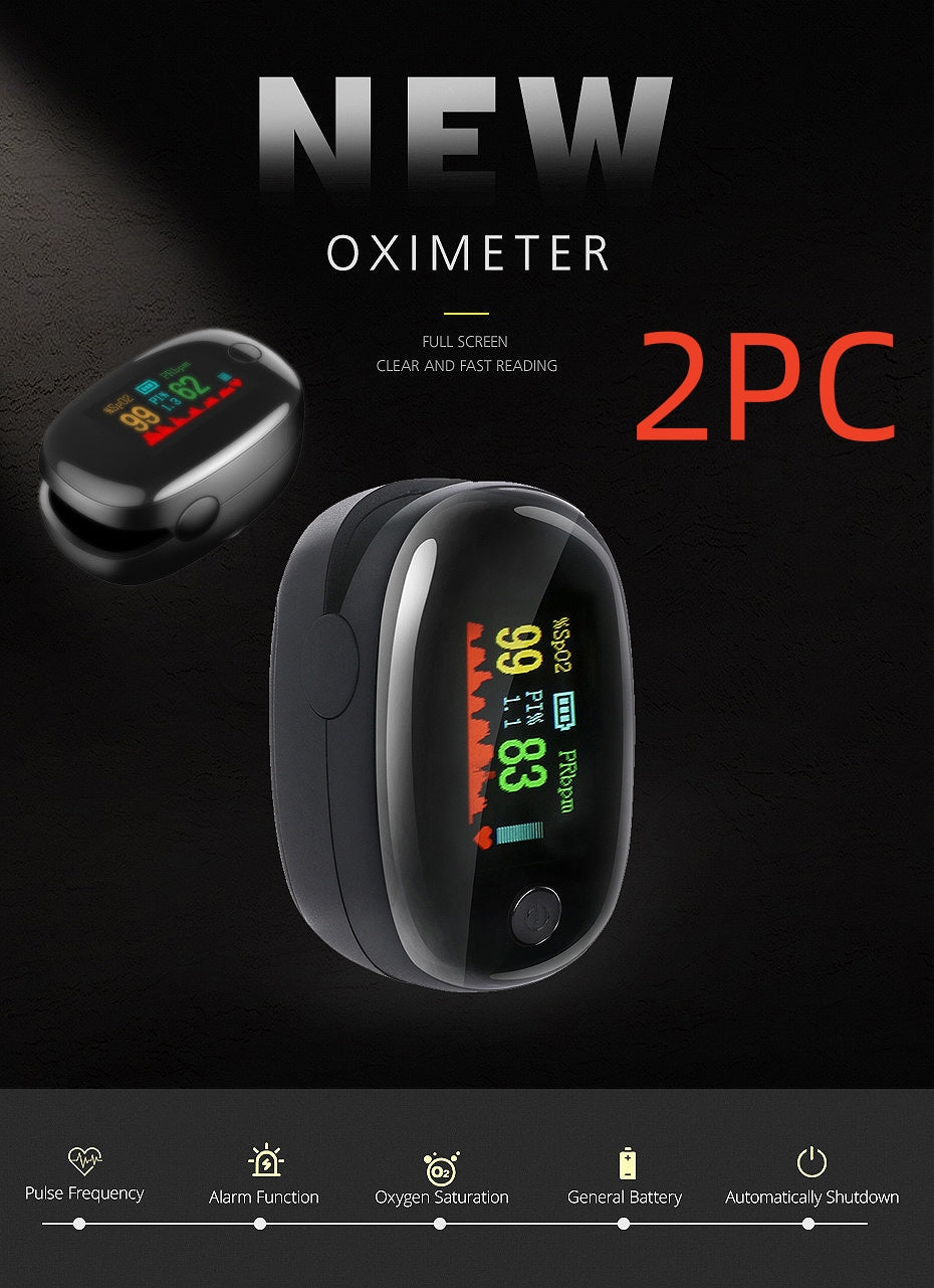 Fingertip Pulse Oximeter OLED Display Oxygen Heart Rate Monitor