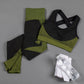 Textured Leggings and Sports Bra Activewear Set Women