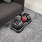 10-in-1 Adjustable Dumbbell Set with Quick Rotation Handle