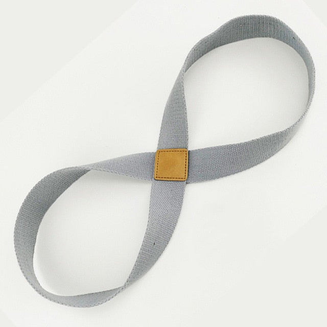 8-Shaped Yoga Stretch Strap for Pilates and Fitness Training