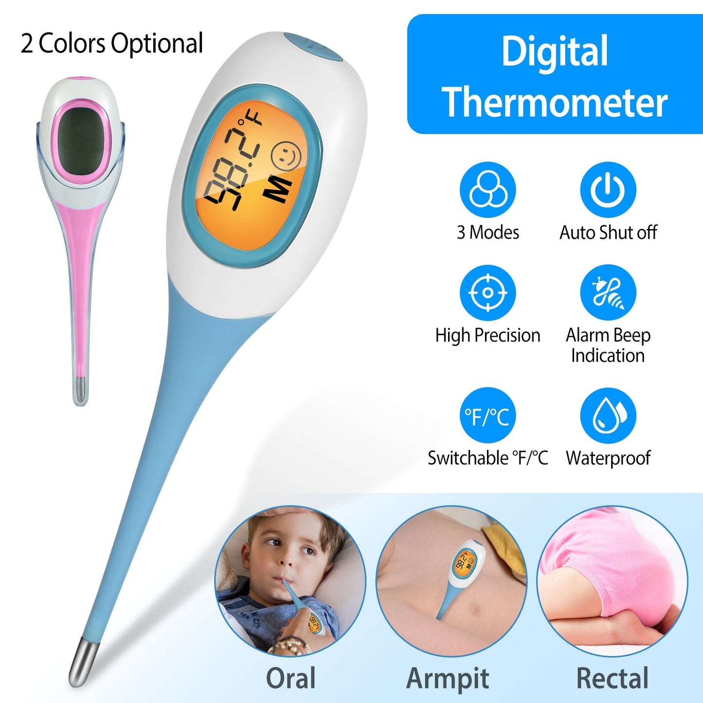 Digital Body Thermometer for Fast and Accurate Temperature Checks