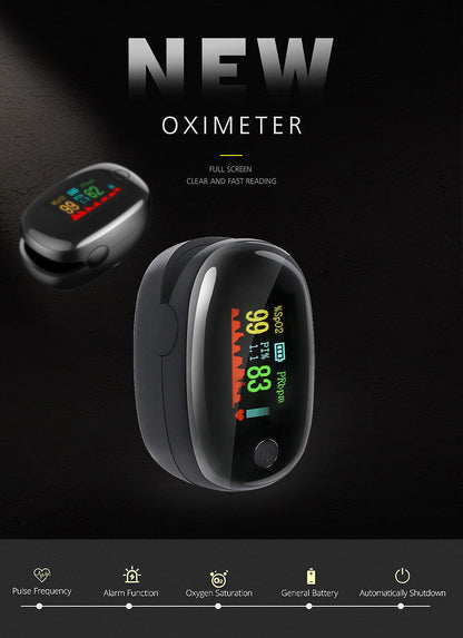 Fingertip Pulse Oximeter OLED Display Oxygen Heart Rate Monitor