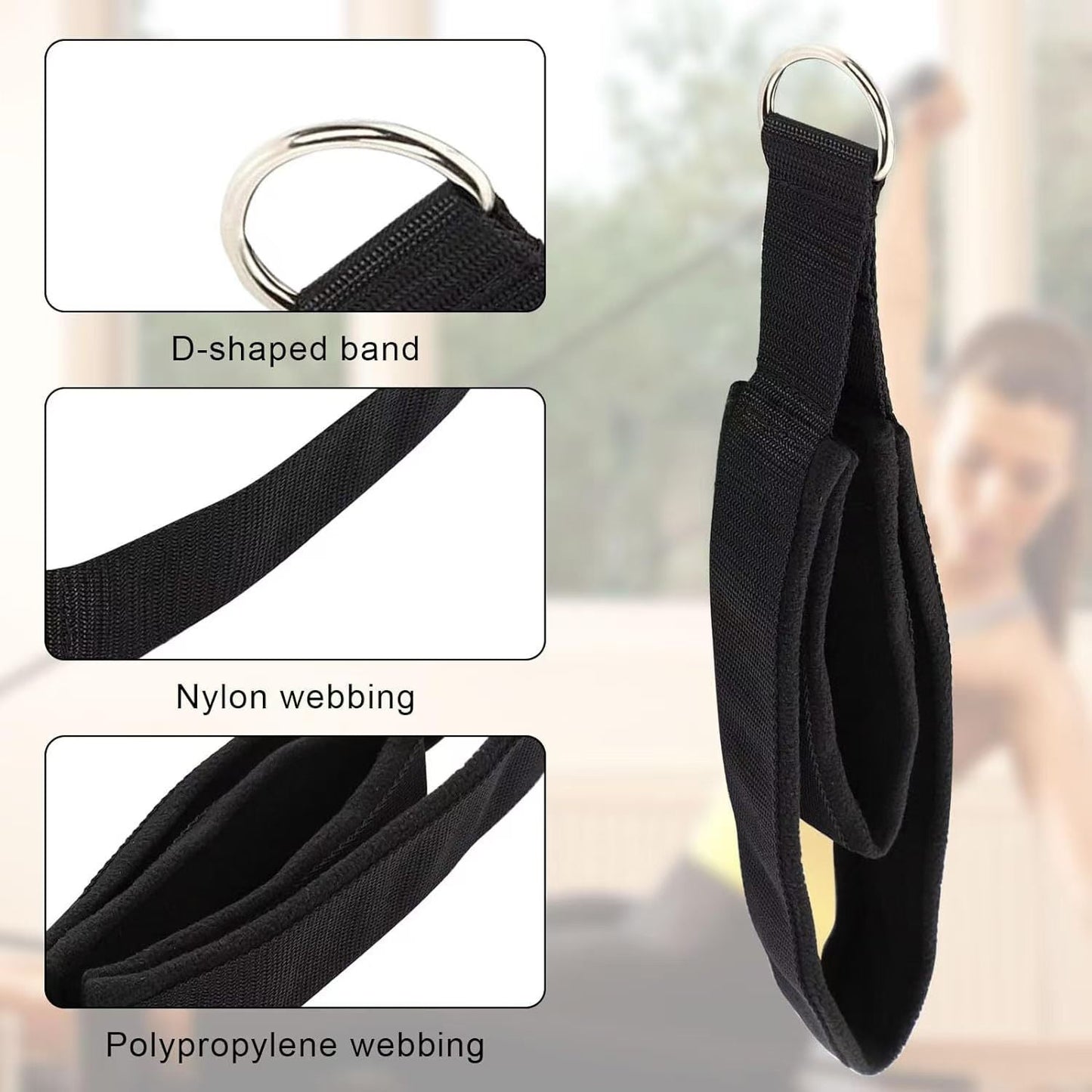 Double Ring Yoga Pilates Ankle and Wrist Strap