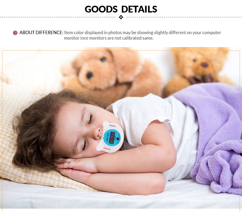 Baby Pacifier Digital Thermometer for Safe Temperature Monitoring