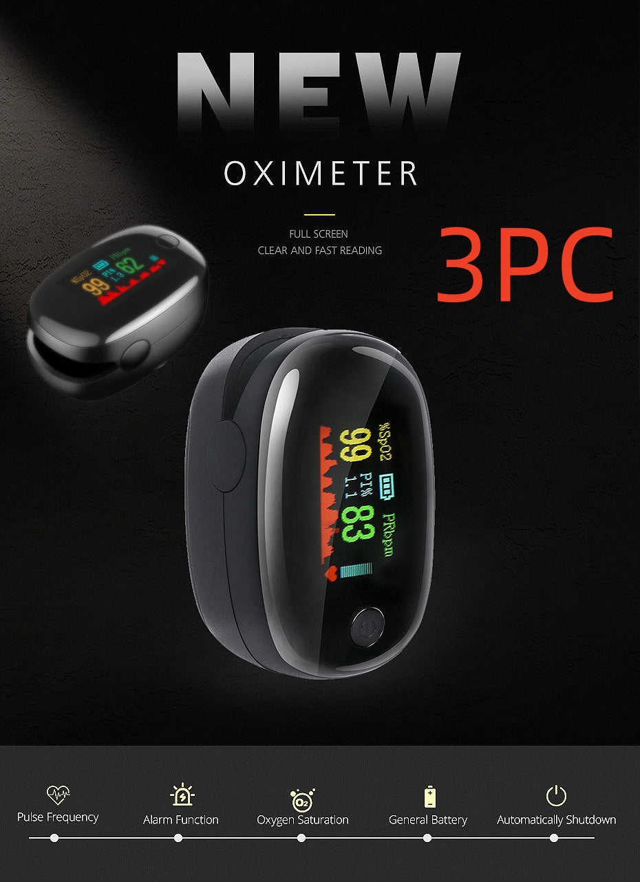Fingertip Pulse Oximeter OLED Display Oxygen Heart Rate Monitor