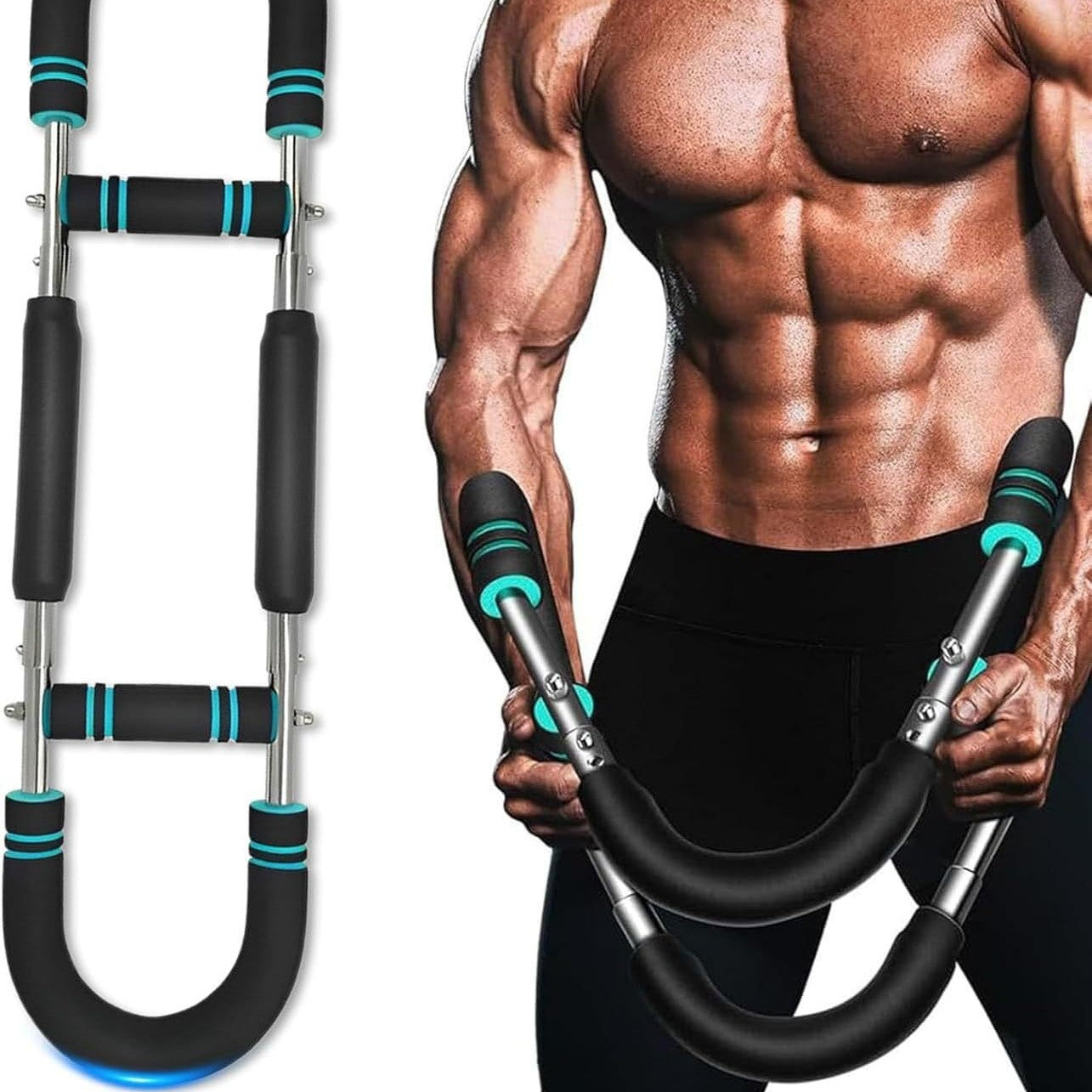 Adjustable U-Shaped Arm and Chest Strength Trainer Device