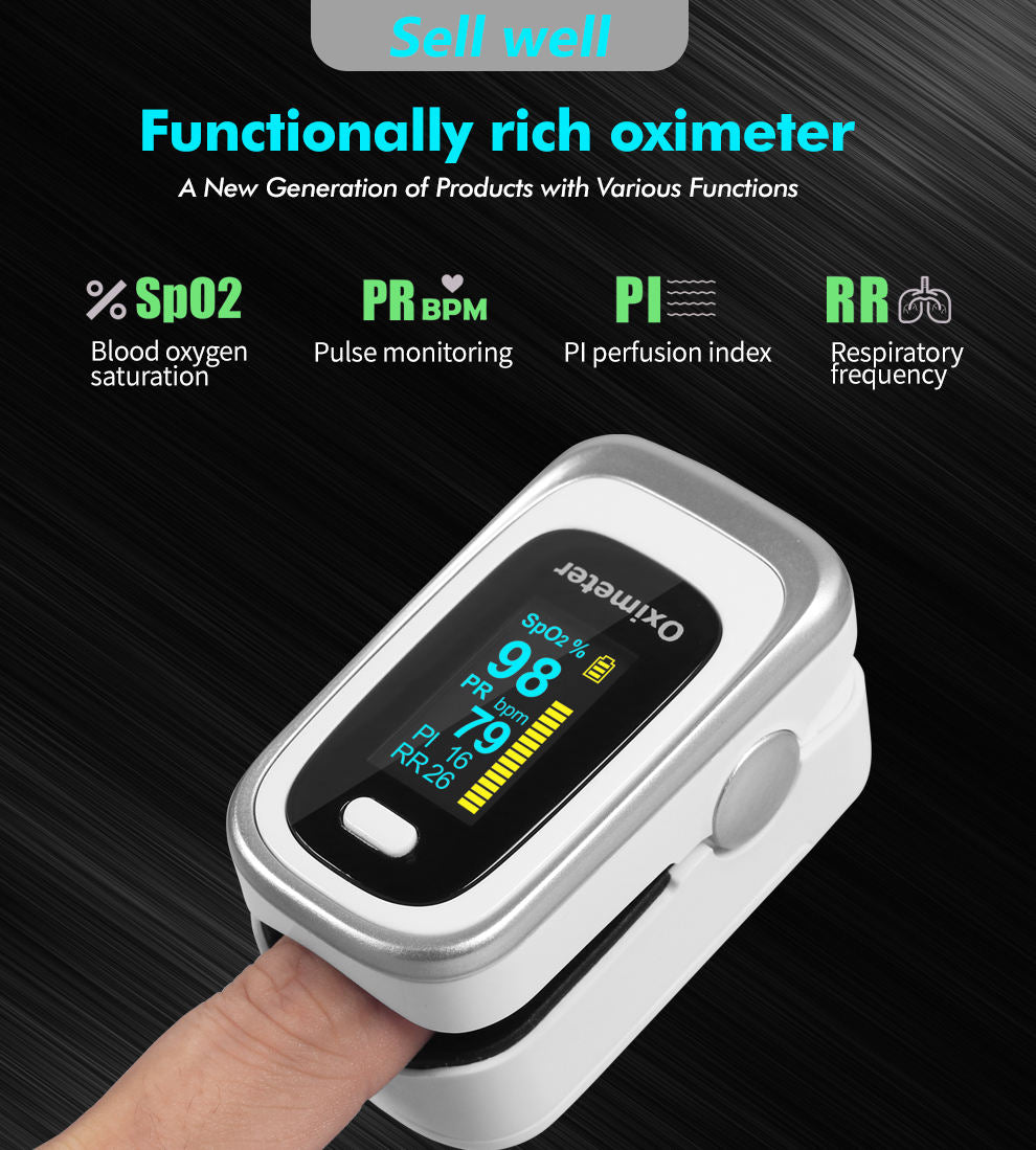 Finger Pulse Oximeter Oxygen Saturation and Sleep Monitor