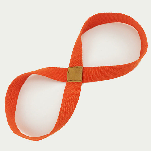 8-Shaped Yoga Stretch Strap for Pilates and Fitness Training