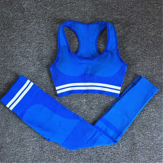 Women's Seamless Yoga Set High Waist Sportswear Outfit