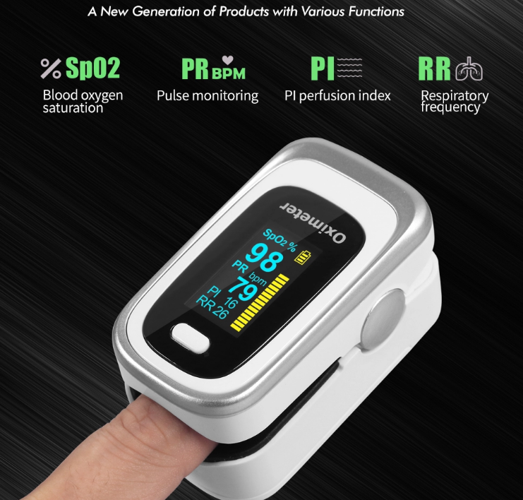 Finger Pulse Oximeter Oxygen Saturation and Sleep Monitor