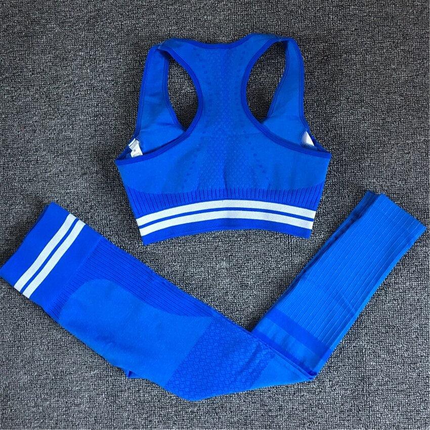 Women's Seamless Yoga Set High Waist Sportswear Outfit