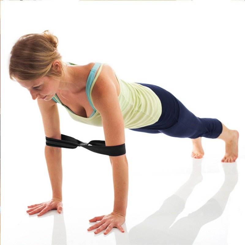 8-Shaped Yoga Stretch Strap for Pilates and Fitness Training