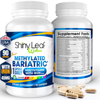 Methylated Bariatric Multivitamins with Iron Daily Capsule Support
