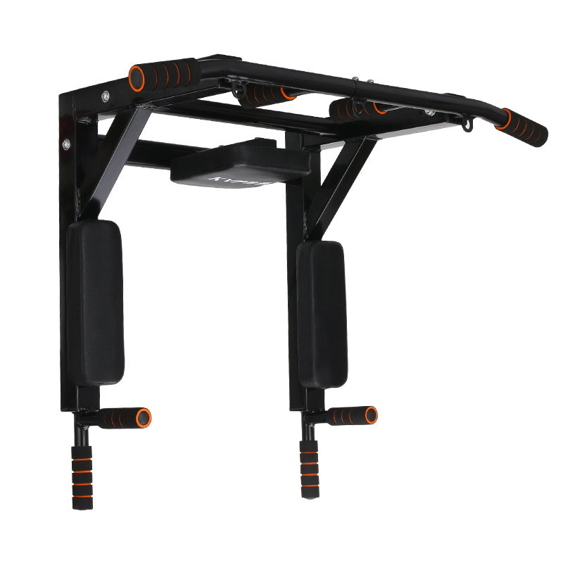 Wall Mounted Pull-Up Station with Parallel Bars Rack