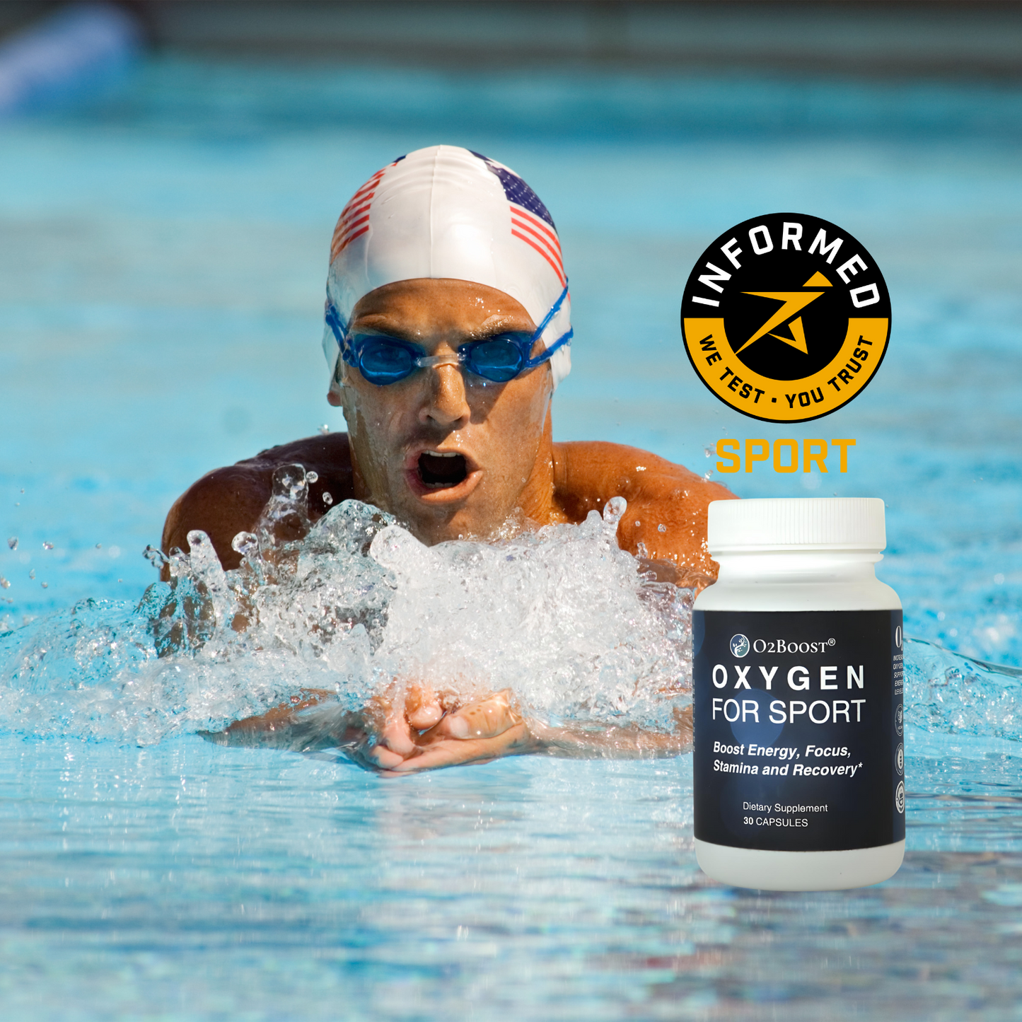 Oxygen For Sport Supplement for Athletic Performance and Endurance
