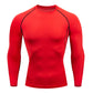 Men's Long Sleeve Fitness Tee for Spring Autumn Workouts