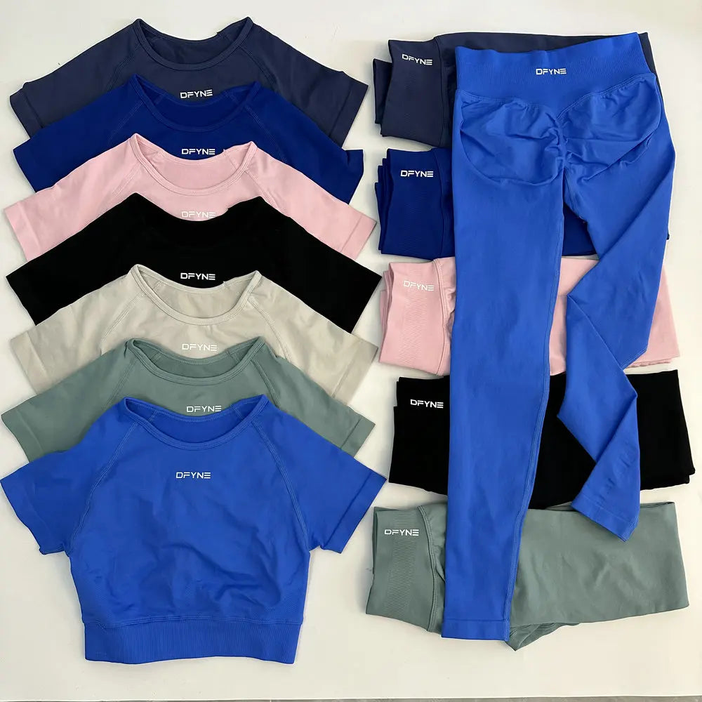 Women's Two-Piece Yoga Fitness Outfit Activewear Set
