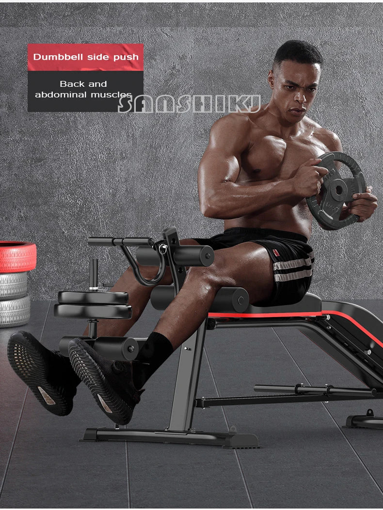 Multifunctional Weightlifting Bench Abdominal Fitness Dumbbell Training Home Equipment