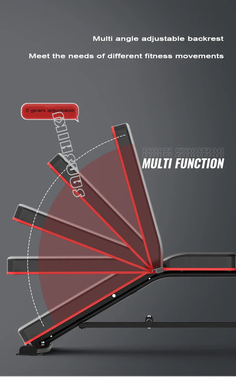Multifunctional Weightlifting Bench Abdominal Fitness Dumbbell Training Home Equipment