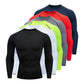 Men's Long Sleeve Fitness Tee for Spring Autumn Workouts