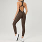 Women's Stylish Fitness Jumpsuit for Yoga and Training
