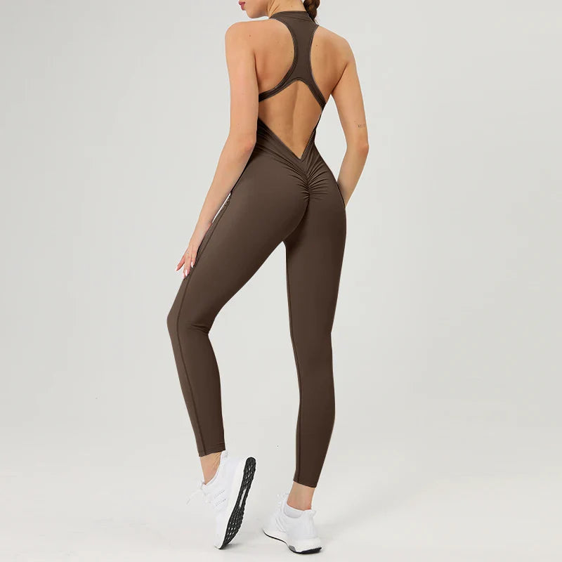 Women's Stylish Fitness Jumpsuit for Yoga and Training