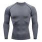 Men's Long Sleeve Fitness Tee for Spring Autumn Workouts