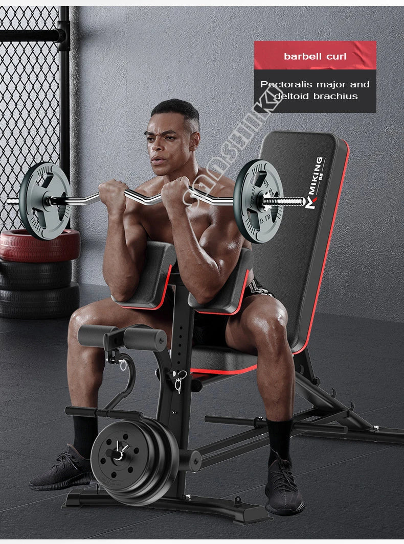 Multifunctional Weightlifting Bench Abdominal Fitness Dumbbell Training Home Equipment