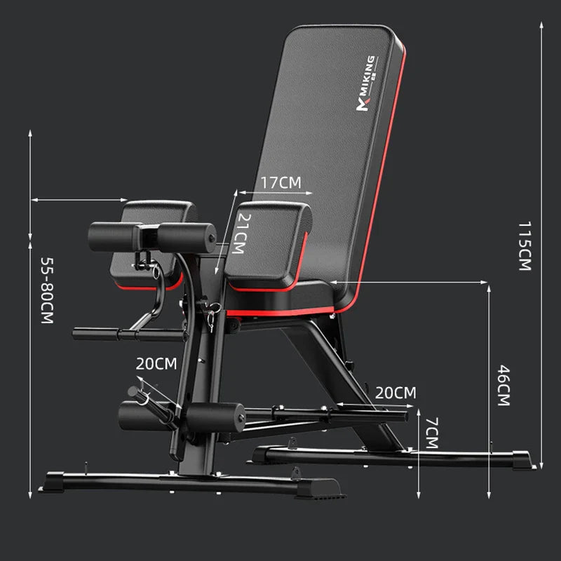 Multifunctional Weightlifting Bench Abdominal Fitness Dumbbell Training Home Equipment