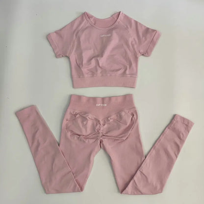 Women's Two-Piece Yoga Fitness Outfit Activewear Set