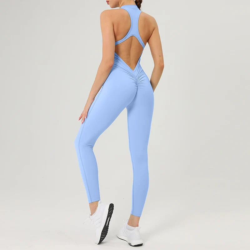 Women's Stylish Fitness Jumpsuit for Yoga and Training