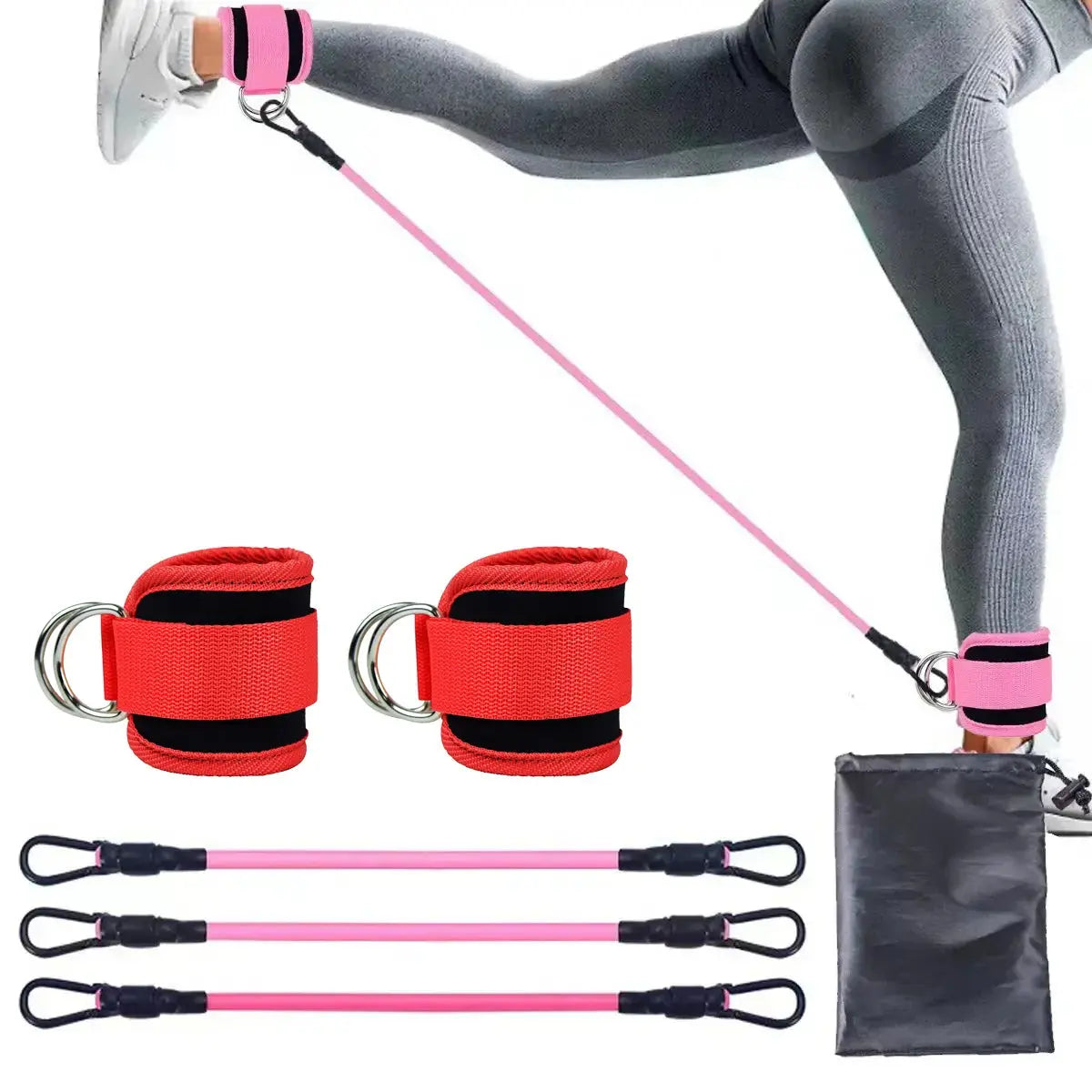 Ankle Strap Resistance Bands for Leg Strength Training