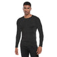 Men's Long Sleeve Fitness Tee for Spring Autumn Workouts