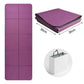 Portable Double-Sided Yoga Mat for Fitness and Exercise