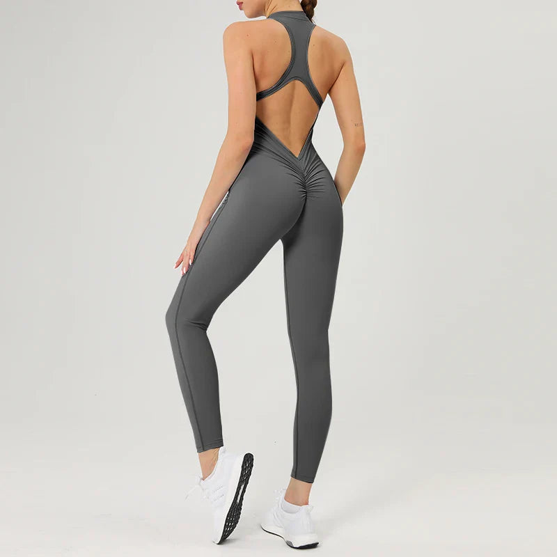 Women's Stylish Fitness Jumpsuit for Yoga and Training