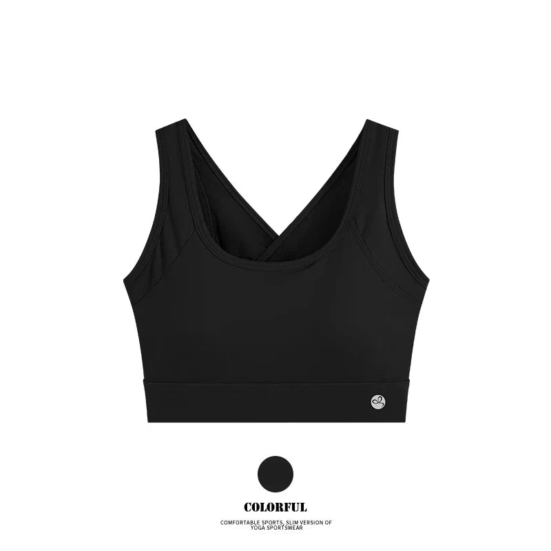 Women's High Support Padded Fitness Sports Bra Top
