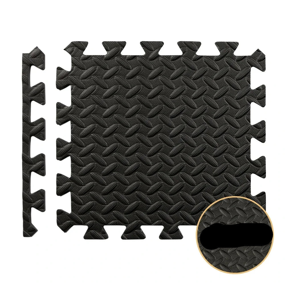 Interlocking Exercise Mats for Home Gym Flooring Set