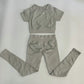 Women's Two-Piece Yoga Fitness Outfit Activewear Set