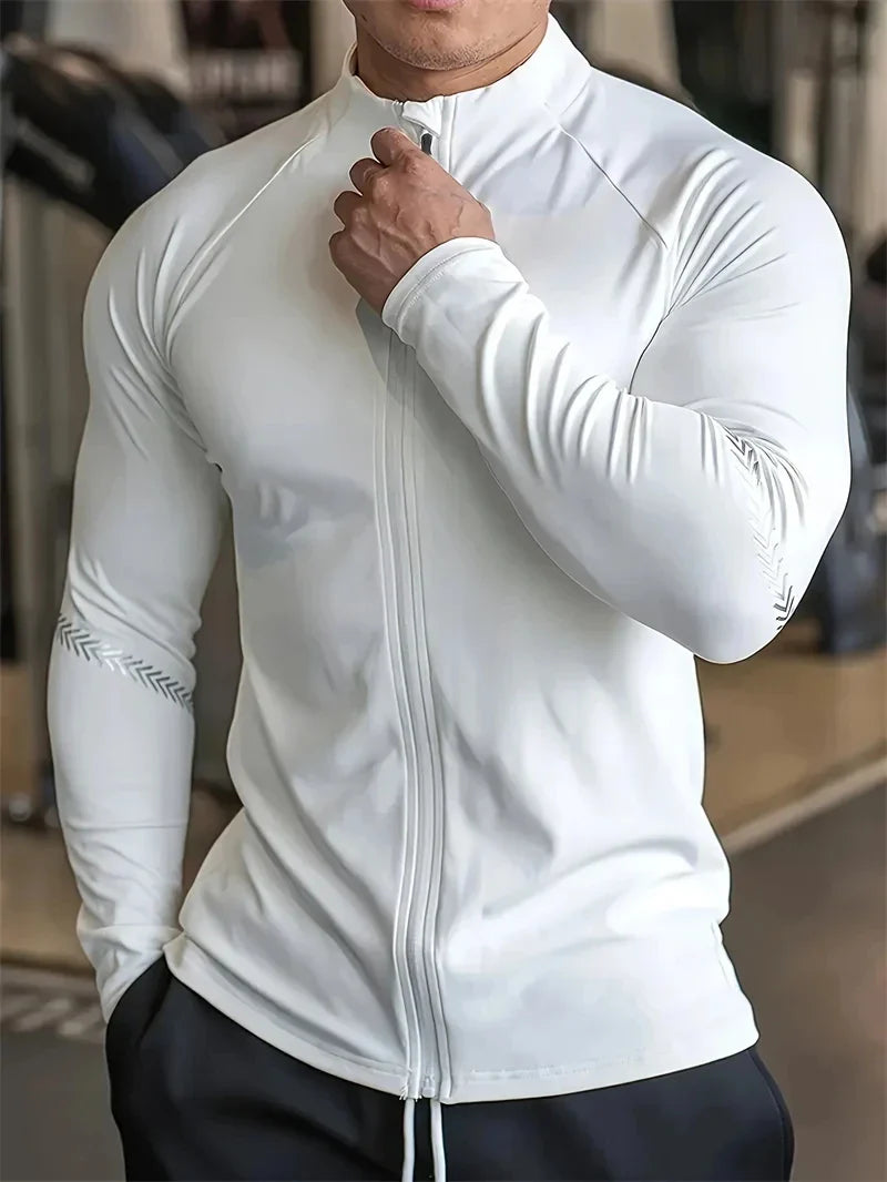 Men's Compression Sports Jacket for Gym Running Fitness