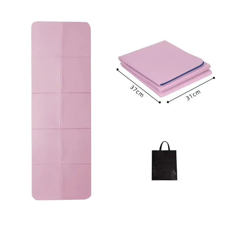 Portable Double-Sided Yoga Mat for Fitness and Exercise