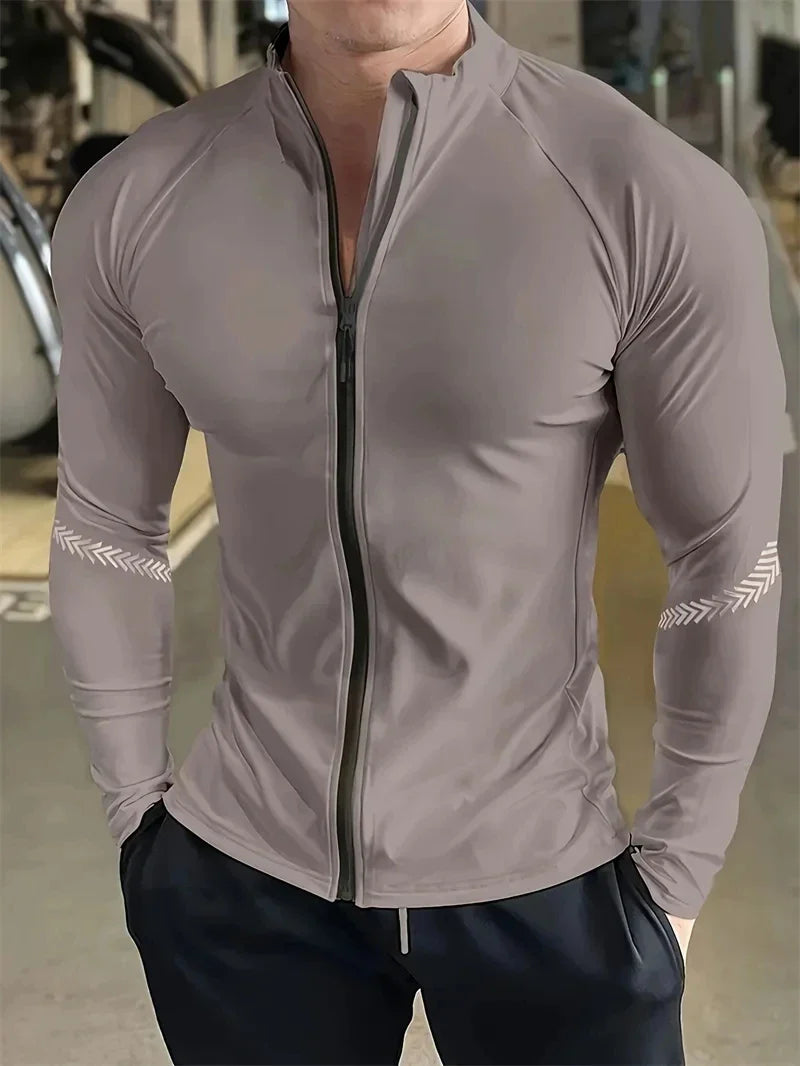 Men's Compression Sports Jacket for Gym Running Fitness