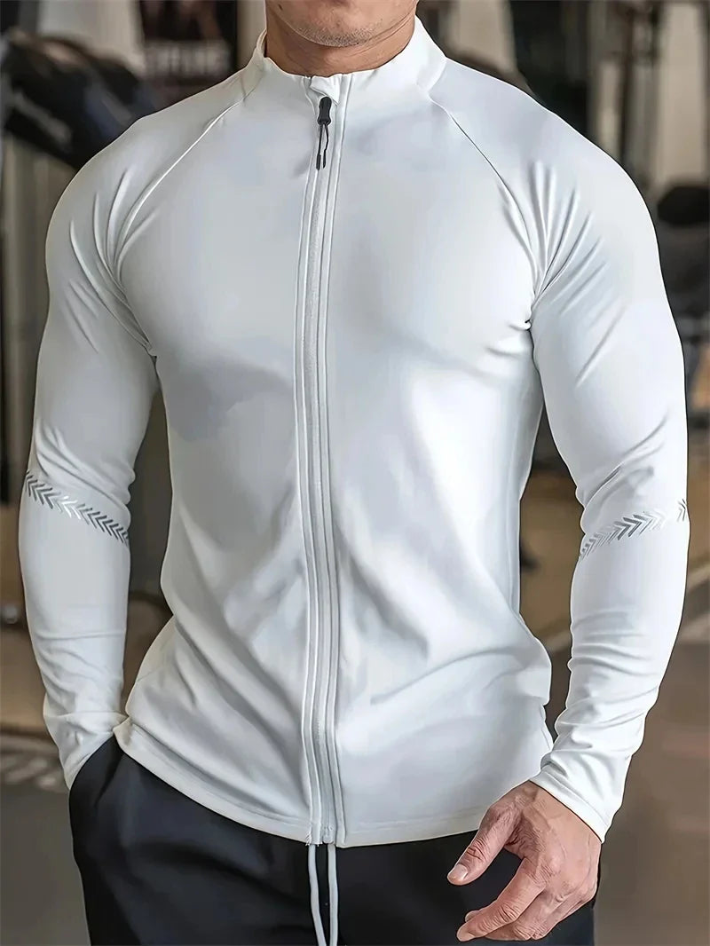 Men's Compression Sports Jacket for Gym Running Fitness