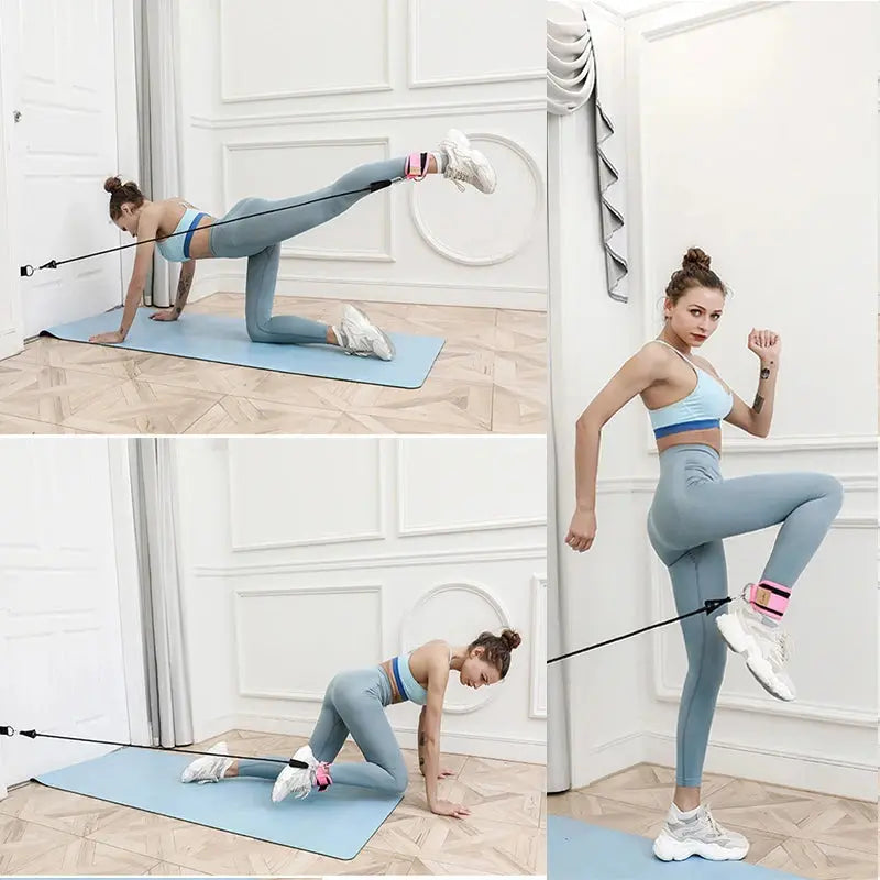 Ankle Strap Resistance Bands for Leg Strength Training