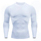 Men's Long Sleeve Fitness Tee for Spring Autumn Workouts