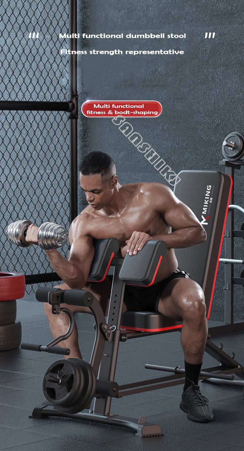 Multifunctional Weightlifting Bench Abdominal Fitness Dumbbell Training Home Equipment