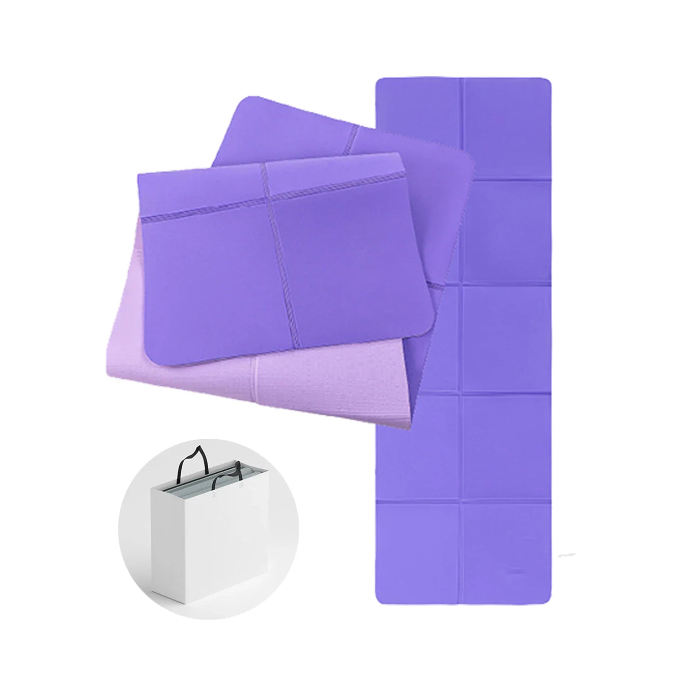 Portable Double-Sided Yoga Mat for Fitness and Exercise