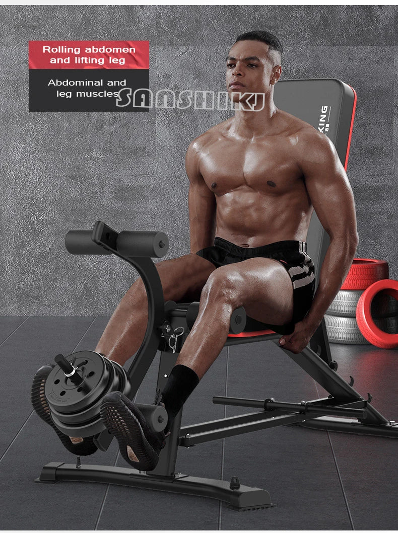 Multifunctional Weightlifting Bench Abdominal Fitness Dumbbell Training Home Equipment