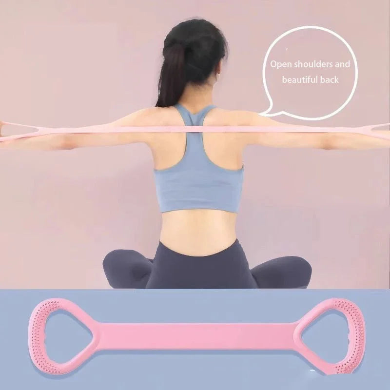 8-Figure Yoga Stretch Strap for Back Flexibility Training
