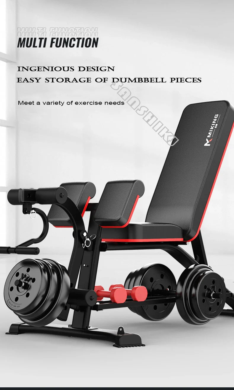 Multifunctional Weightlifting Bench Abdominal Fitness Dumbbell Training Home Equipment